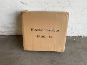 lot 92 image: Electric Black Fireplace Insert