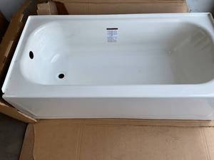 lot 118 image: Bootz Industries Maui 60 in. x 30 in. Soaking Bathtub with Left Drain in White