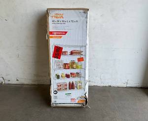 lot 120 image: HDX 5-Tier Commercial Grade Heavy Duty Steel Wire Shelving Unit in Chrome