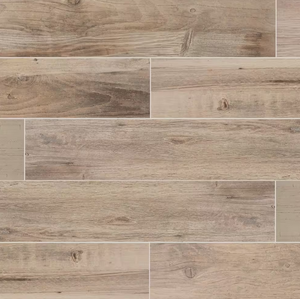 lot 19 image: LOT OF 31.  DATILE Laurelwood Cream 8 in. x 47 in. Color Body Porcelain Floor and Wall Tile (15.2 sq. ft.Case)