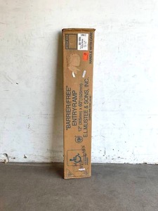 lot 134 image: 12 in. x 60 in. Entry Ramp in Bone for MUSTEE 360LR Barrier-Free Shower Floor