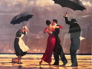 lot 11 image: Vettriano - The Singing Butler - Framed Print