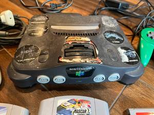 lot 15 image: Nintendo 64 Game Console, Remotes and Games