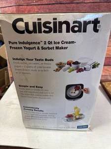 lot 12 image: New Cuisinart 2qt Ice Cream Maker