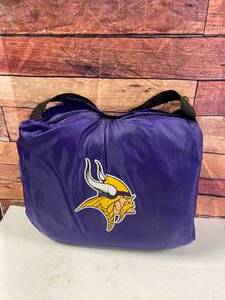 lot 77 image: 3 in 1 Minnesota Vikings Poncho, Cushion, Blanket
