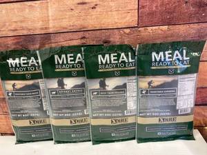 lot 94 image: Lot of 4 MREs (meals ready to eat)