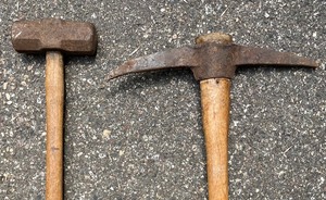 lot 196 image: Axe, Hammer, Pick and More