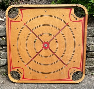 lot 202 image: Vintage Karrom Game Board