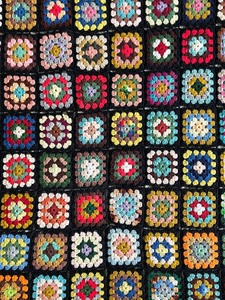 lot 216 image: Vibrant Vintage Afghan