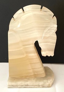 lot 247 image: Marble Horse Bookend