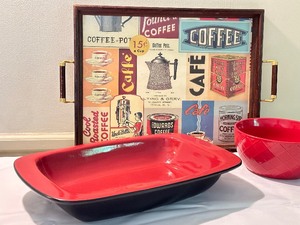 lot 283A image: Fun Decorative Coffee Tray and Decorative Kitchenware