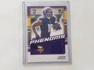 lot 3 image: Justin Jefferson Rookie Donruss Relic Patch RP-JJ