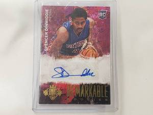 lot 12 image: Spencer Dinwiddie Autograph Remarkable Rookies Panini Court Kings No. 27