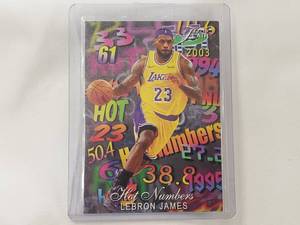 lot 13 image: Lebron James Hot Numbers Novelty Card