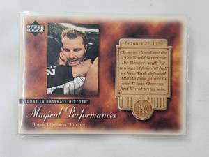 lot 20 image: Roger Clemens 2003 Upper Deck Magical Moments No. MP37