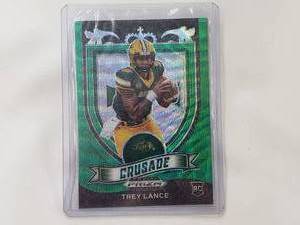 lot 21 image: Trey Lance Rookie Card NDSU Panini Prizm Draft Picks Crusade No. 164