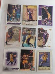 lot 33 image: Album Sleeve of 9 Kobe Bryant Cards
