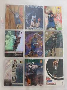 lot 36 image: Album Sleeve of 9 Kevin Garnett Cards