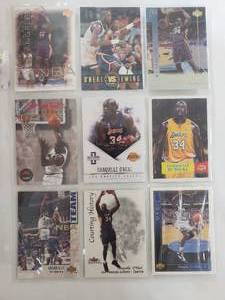lot 40 image: Album Sleeve of 9 Shaquille ONeal Cards
