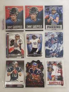 lot 41 image: Album Sleeve of 9 Jimmy Garoppolo Rookie Cards