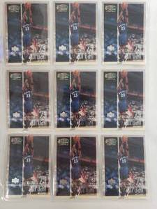 lot 42 image: Album Sleeve of 9 Michael Jordan 2002 Upper Deck Playmakers Limited No. 98