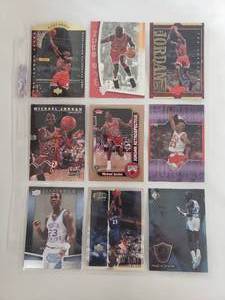 lot 47 image: Album Sleeve of 9 Michael Jordan Cards