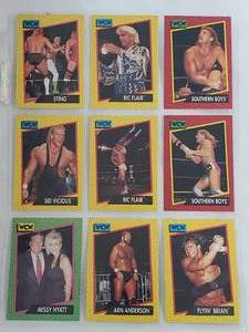 lot 48 image: Album Sleeve of 9 WCW Cards