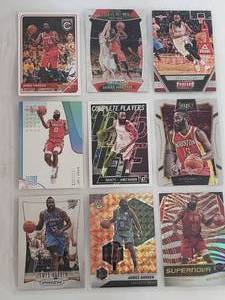 lot 50 image: Album Sleeve of 9 James Harden Cards