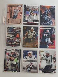 lot 52 image: Album Sleeve of 9 Rob Gronkowski Cards