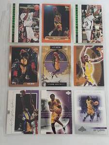 lot 55 image: Album Sleeve of 9 Kobe Bryant Cards
