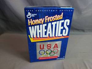 lot 77 image: 1996 Collectors Edition Olympics Honey Frosted Wheaties Unopened