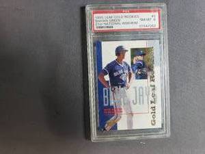 lot 84 image: Shawn Green 1995 Leaf Gold Rookies 21st National Anaheim No. 3 - PSA NM-MT 8