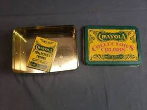 lot 128 image: Crayola Collectors Colors and Tin