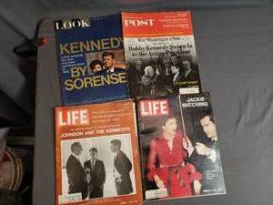 lot 159 image: JFK Related Life, Post and Look Magazines