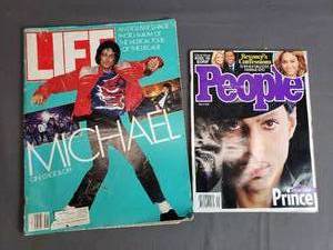lot 160 image: Life Magazine Michael Jackson and People Magazine Prince