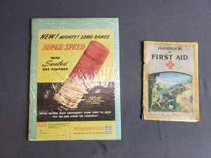 lot 162 image: Vintage Winchester Ad and Handbook of First Aid