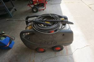 lot 7 image: Napa Electric Hot Water Pressure Washer Dual Fuel With Hose and Gun