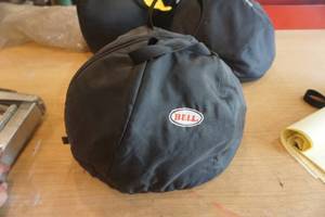lot 184 image: Bell Full Face Shield Helmet With Padded Zipper Case