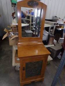lot 93 image: Side Table with Mirror