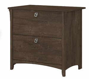 lot 281 image: Bush Furniture 31.73 in Salinas 2-Drawer Lateral File Cabinet in Ash Brown (OPEN BOX)