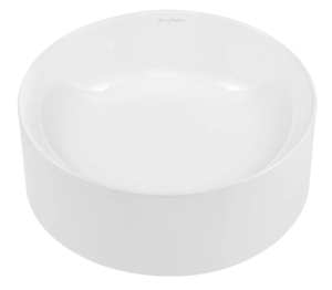 lot 312 image: Swiss Madison Beau 16-916 Rectangular Ceramic Vessel Bathroom Sink with Overflow