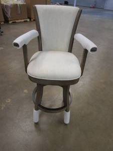 lot 296 image: Williams Swivel Bar Stool with Armrests (OUT OF BOX)