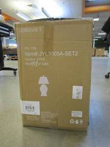 lot 373 image: JONATHAN Y JYL3005A-SET2 Set of 2 Table Lamps Penelope 22 Chinoiserie Table Lamp (OPEN BOX)