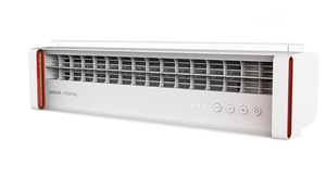 lot 380 image: Sharper Image - PORTAL Window Fan with Reversible Exhaust - Ice White (OPEN BOX)