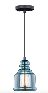 lot 383 image: Vaxcel Lighting Millie Single Light 6 Wide Mini Pendant (OPEN BOX)