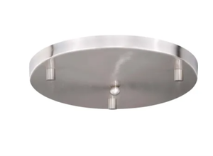 lot 384 image: Vaxcel Lighting 11.75 inch Canopy Kit for Up to 3 Mini Pendant Lights (OPEN BOX)