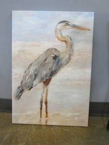 lot 412 image: 18 in x 26 in Animal Canvas Art with Wood Frame