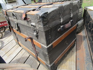 Antique Strap Trunk