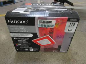 lot 468 image: Broan-NuTone Sensonic Series 110 CFM Ceiling Bathroom Exhaust Fan with Speaker and Bluetooth Wireless Technology (OPEN BOX)