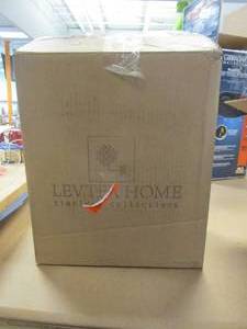 lot 518 image: Levtex Home Ipanema 3- Piece Blue and Taupe Cotton FullQueen Quilt Set